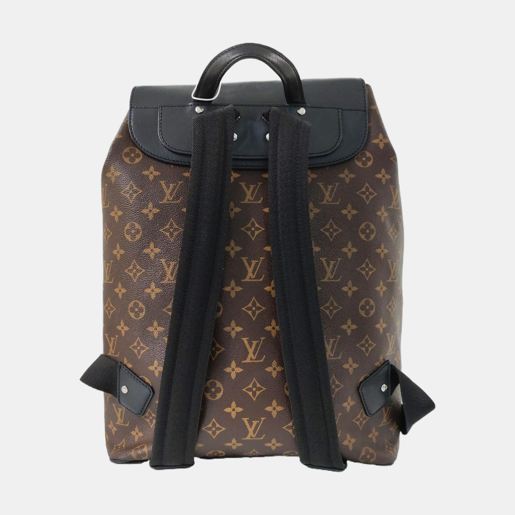 PALK Monogram Coated Canvas Brown