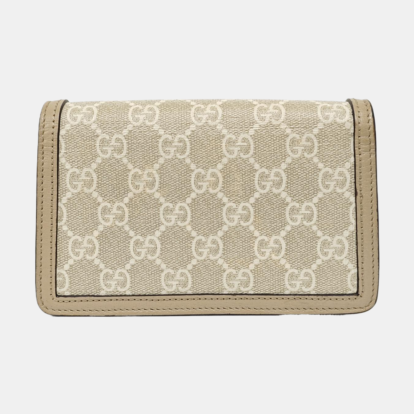 Dionysus Super Mini Monogram Coated Canvas Beige
