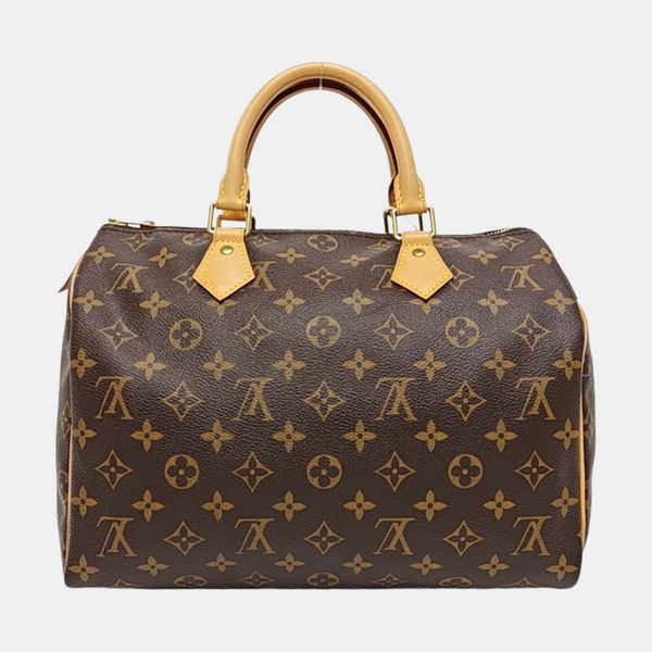 SPEEDY 30 Monogram Coated Canvas Brown