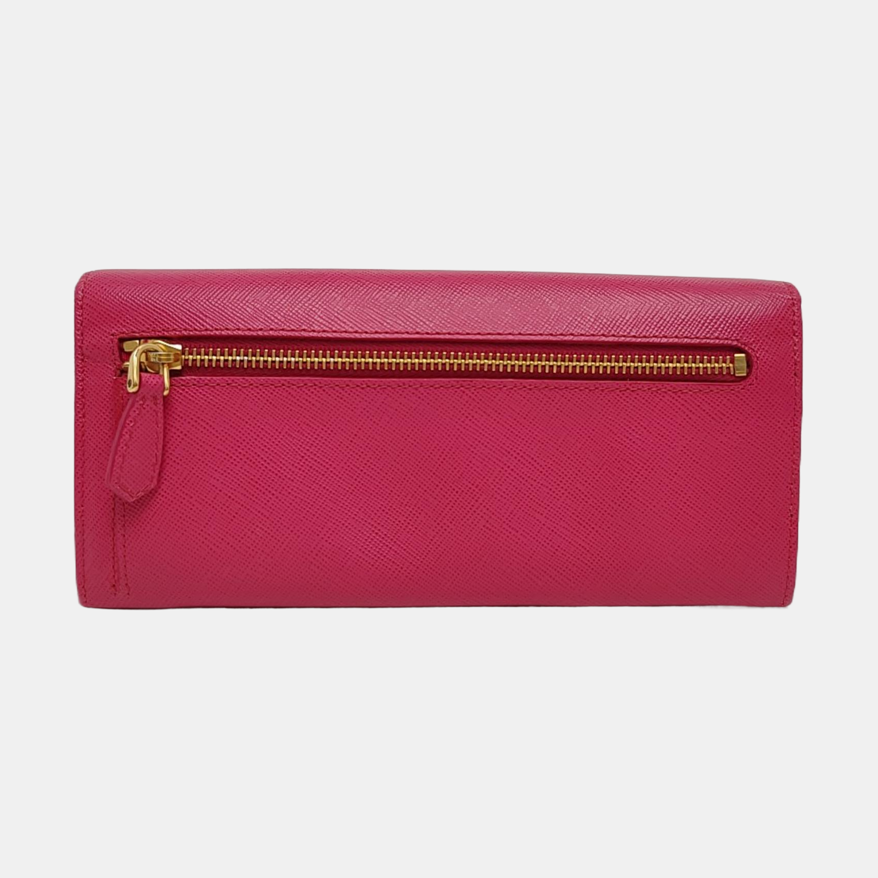 Fiocco Bow Calfskin Pink Wallet