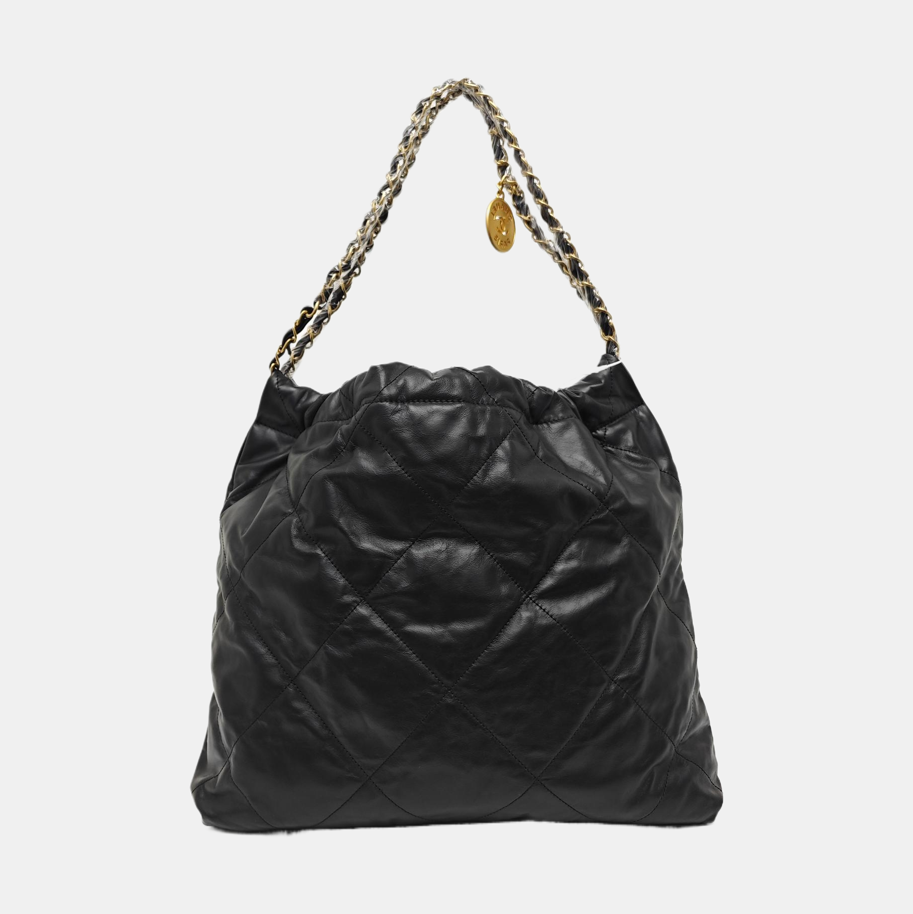 CHANEL 22 Medium Quilted Calfskin Black