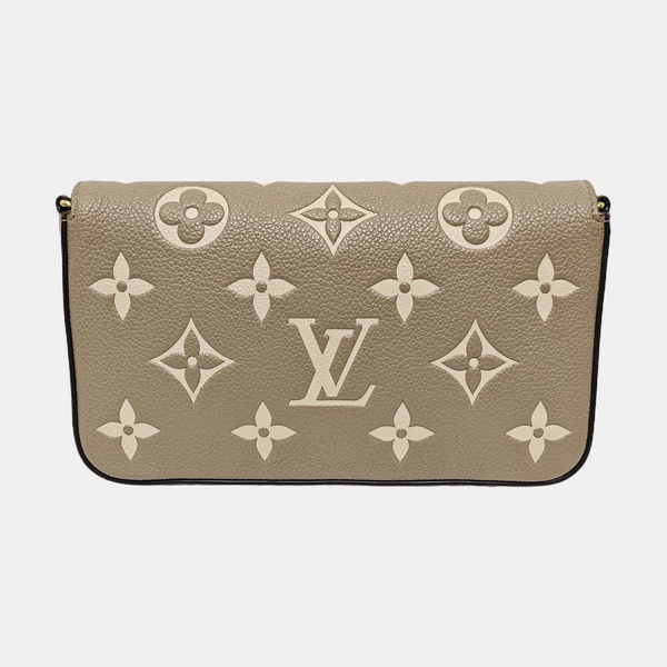 FÉLICIE Monogram Calfskin Gray