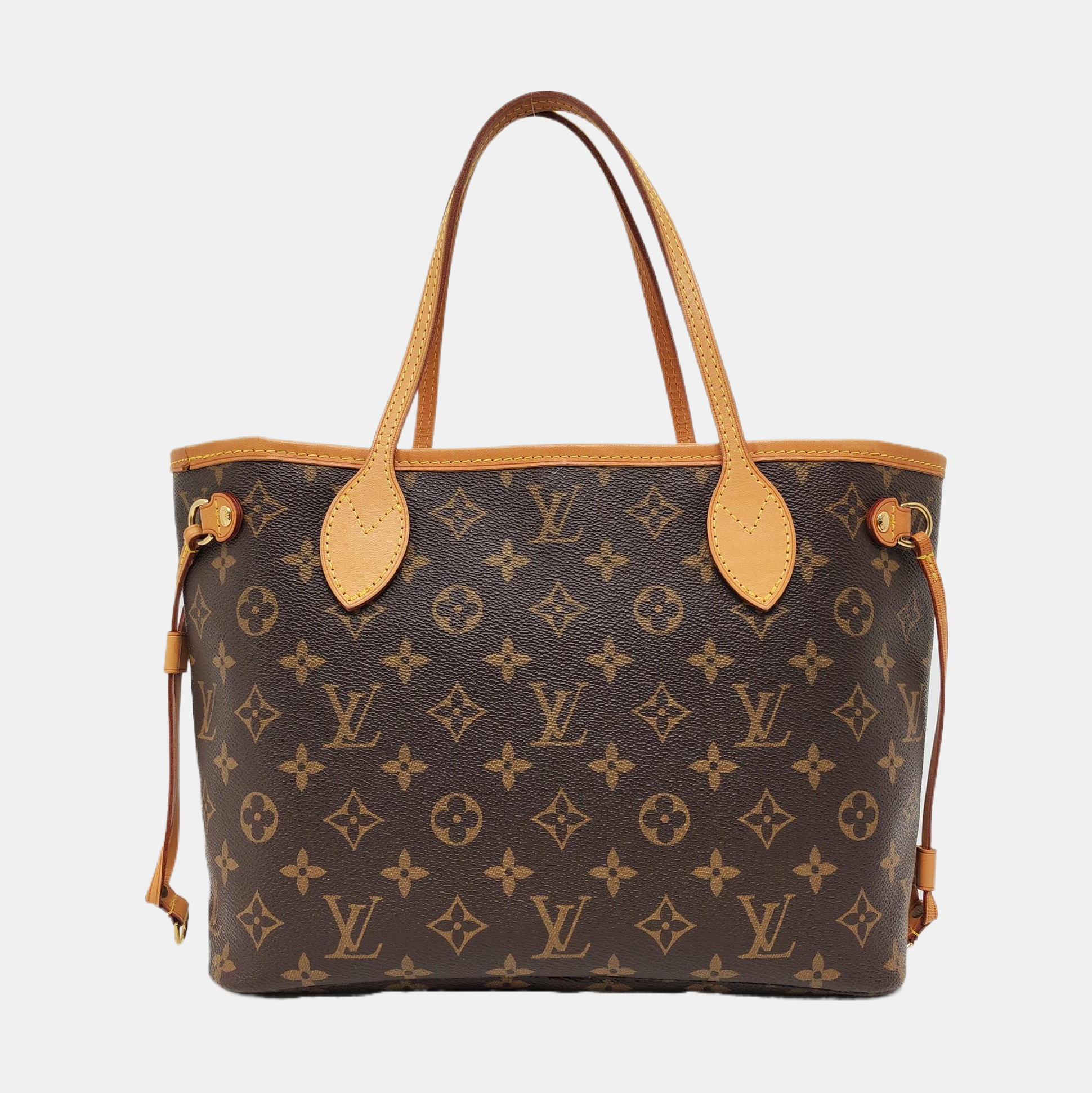 NEVERFULL PM Monogram Coated Canvas Brown