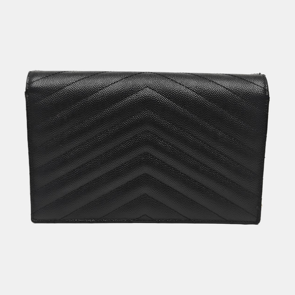MONOGRAM WOC Chevron Calfskin Black