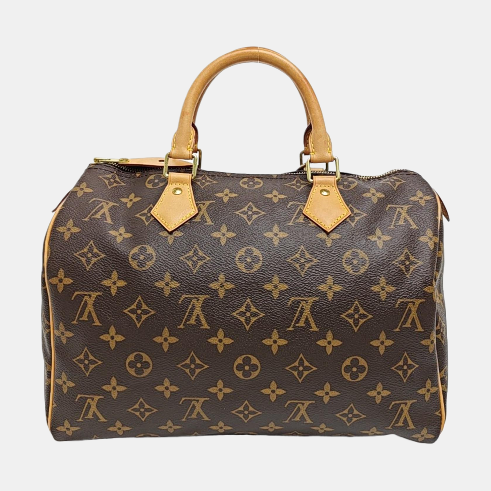 SPEEDY 30 Monogram Coated Canvas Brown