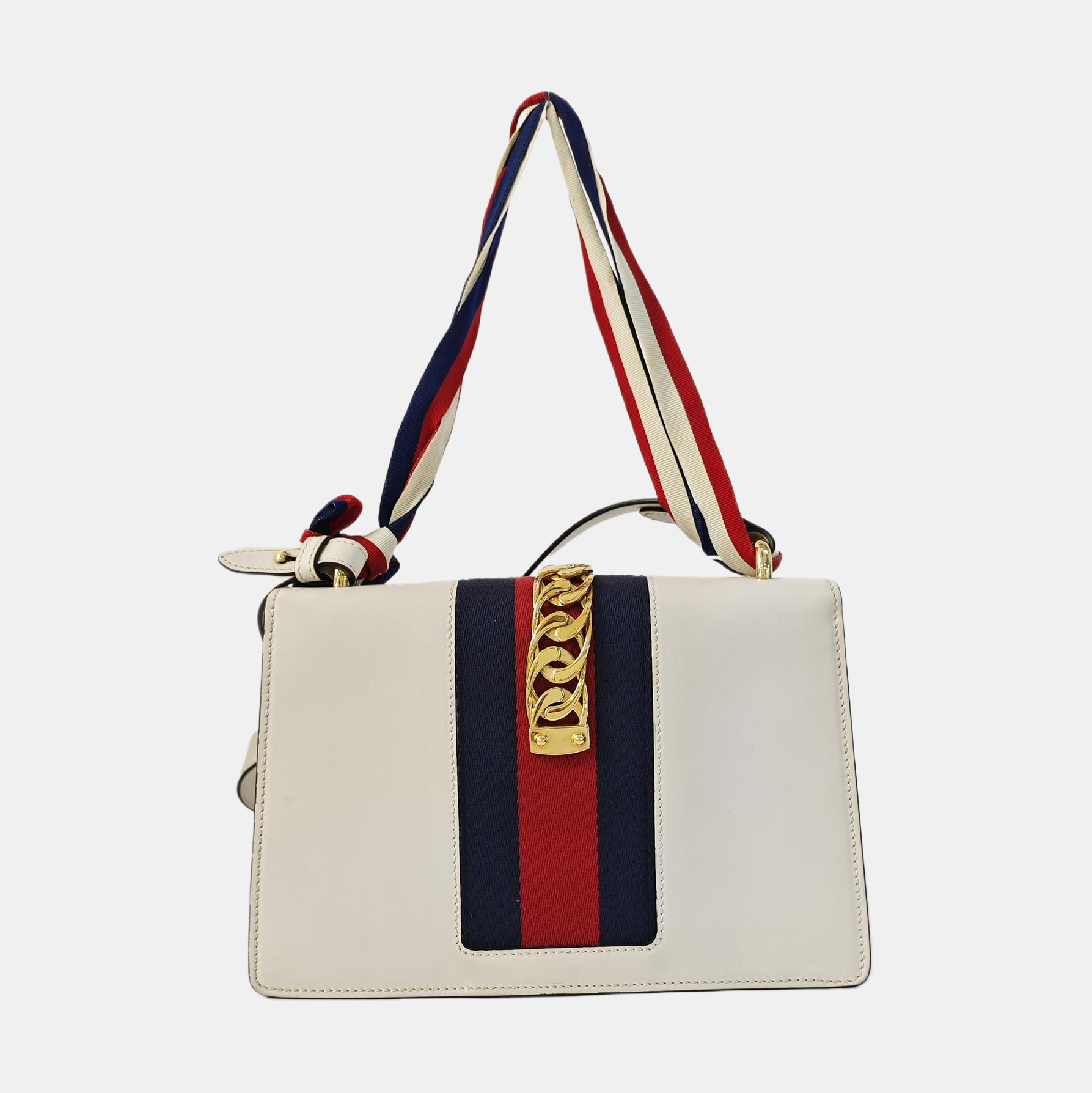 Sylvie Small Calfskin White