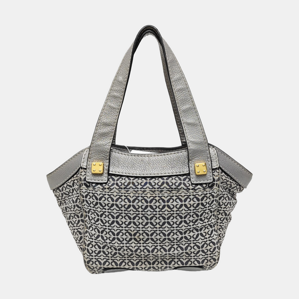Monogram Canvas Top Handle Bag Gray