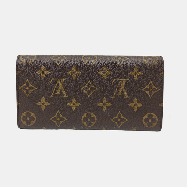 EMILIE Monogram Coated Canvas Brown Wallet