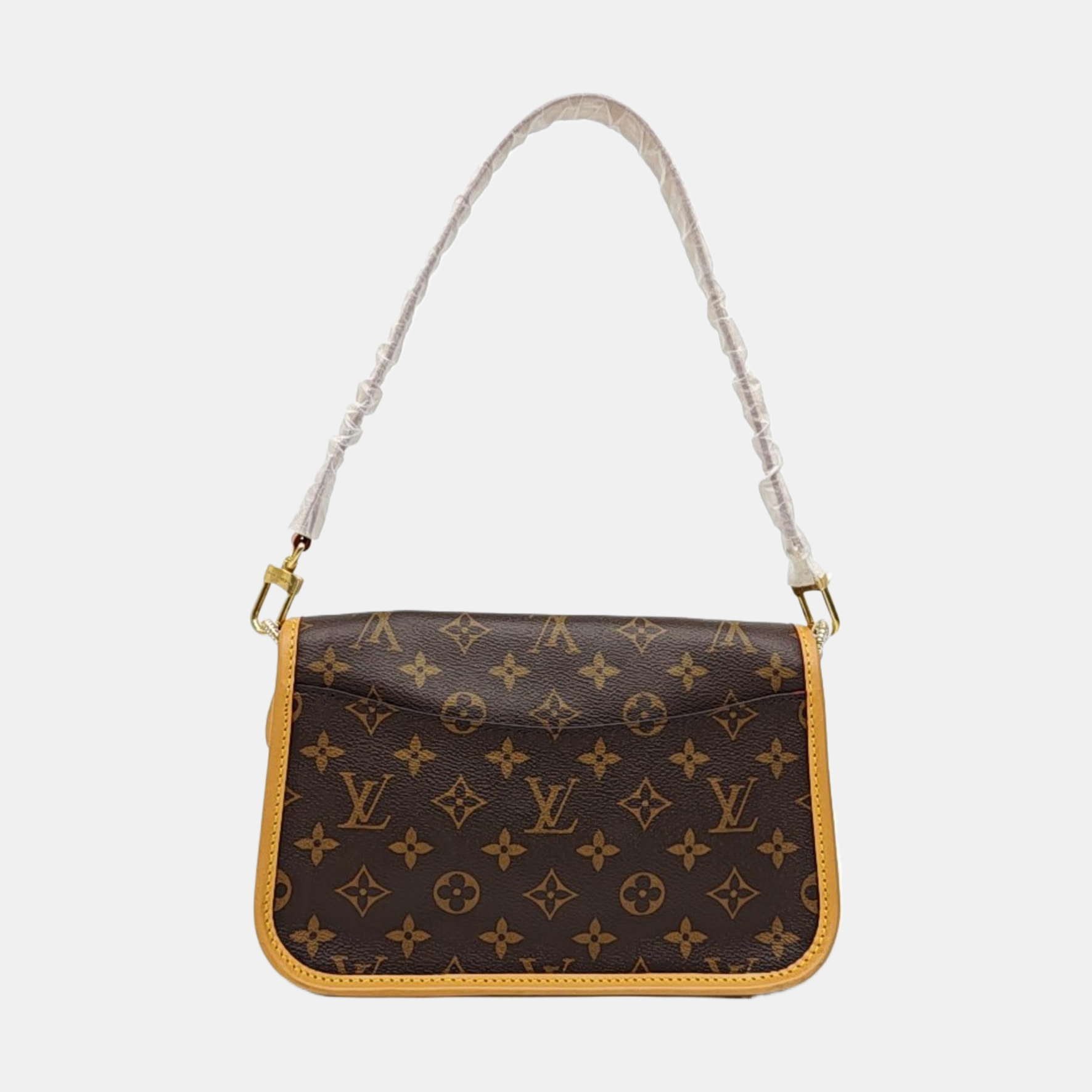DIANE Monogram Coated Canvas Brown