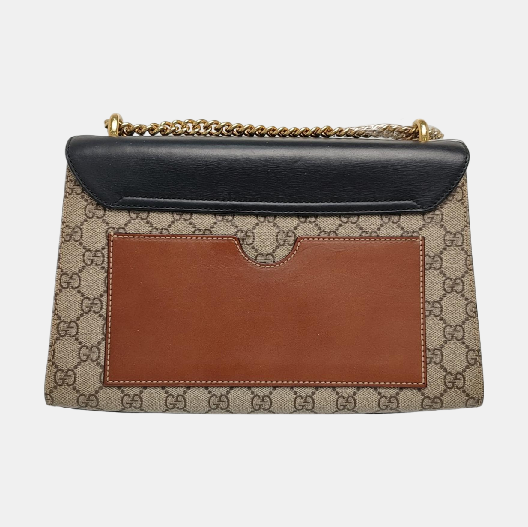 Authenticated pre-owned  Padlock Medium Monogram Coated Canvas Beige - Shoulder Bag at Looply