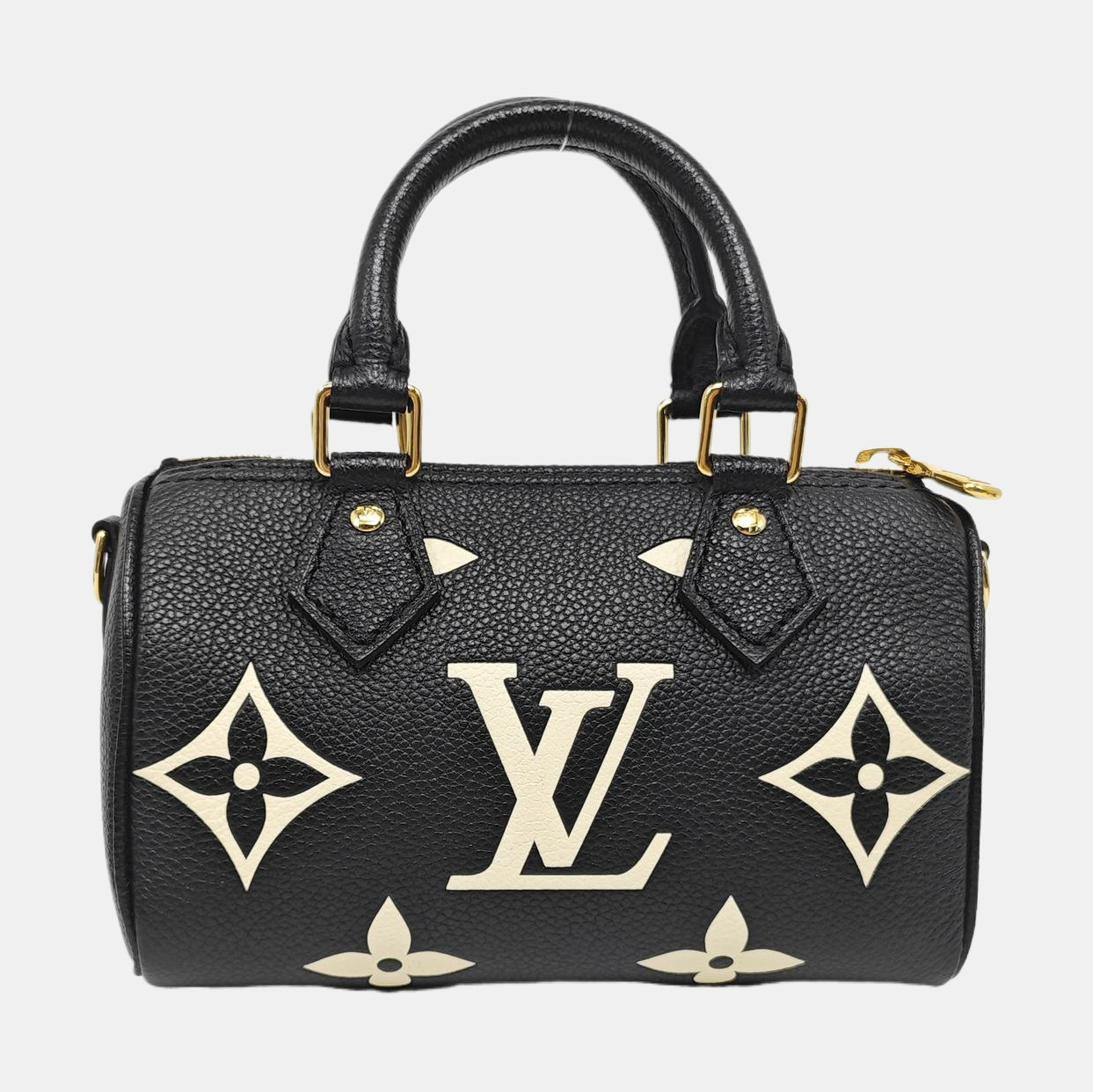 SPEEDY Nano Monogram Calfskin Black