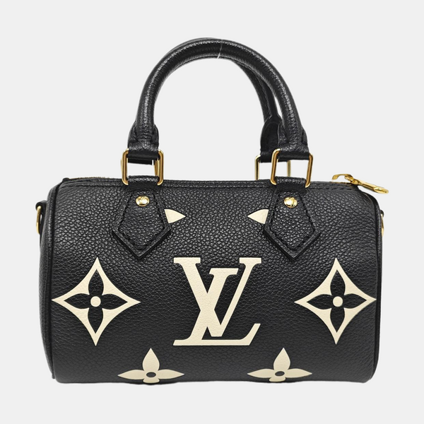 SPEEDY Nano Monogram Calfskin Black