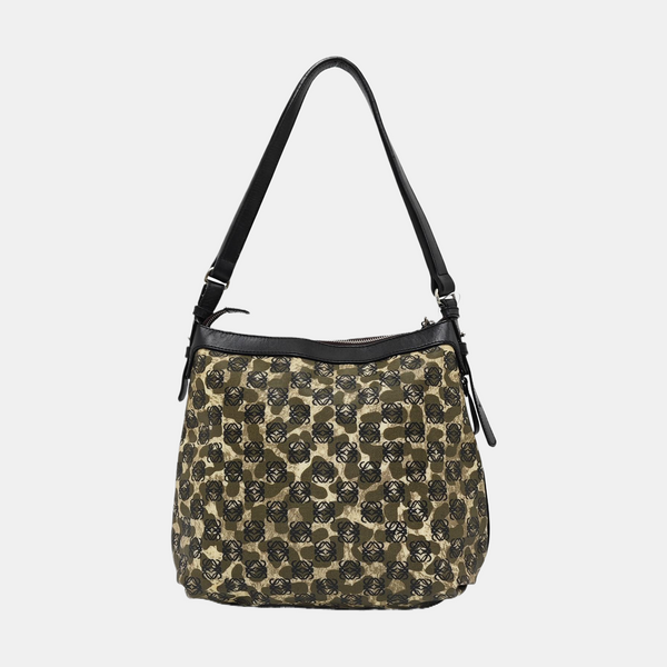 Coated Canvas Tote Bag Green