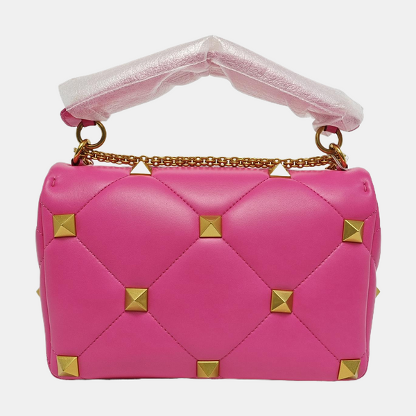 Roman Stud Lambskin Pink