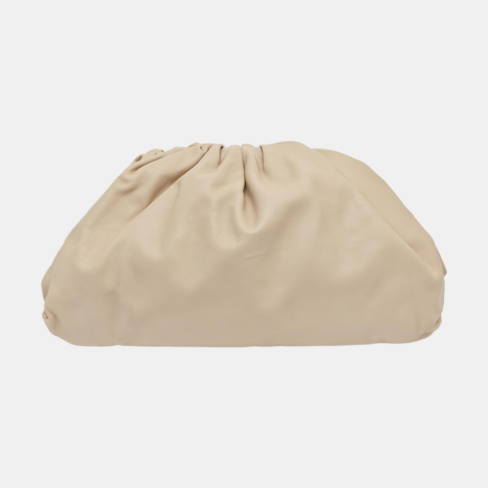 The Pouch Large Calfskin Beige