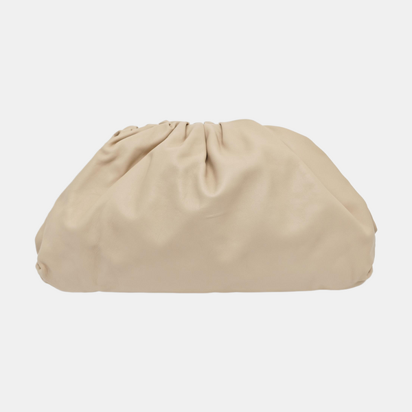 The Pouch Large Calfskin Beige