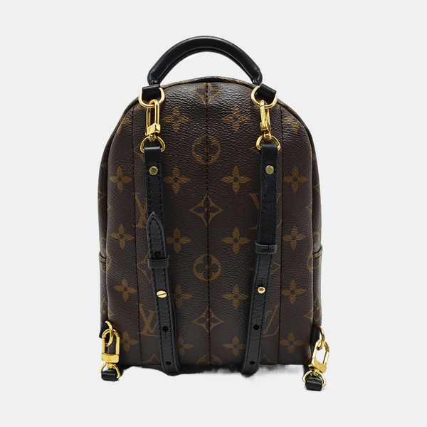 PALM SPRINGS Mini Monogram Coated Canvas Brown