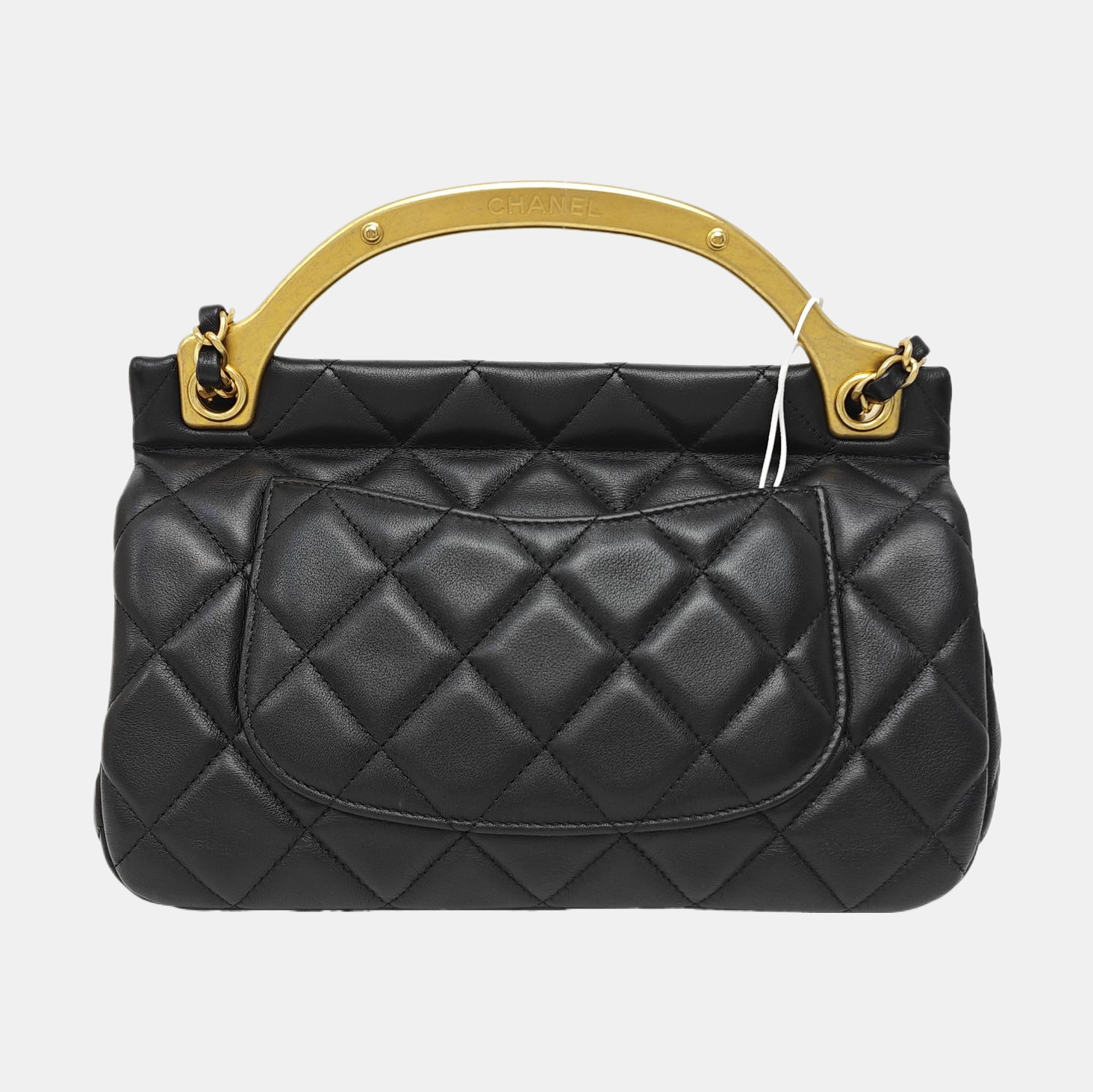 Quilted Calfskin Shoulder Bag Black