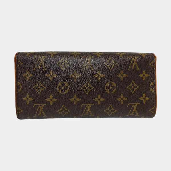 TWIN GM Monogram Coated Canvas Brown