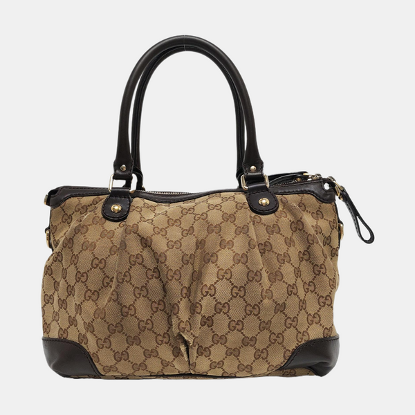 Sukey Monogram Canvas Brown