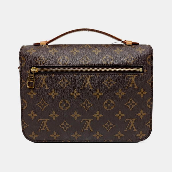 MÉTIS MM Monogram Coated Canvas Brown