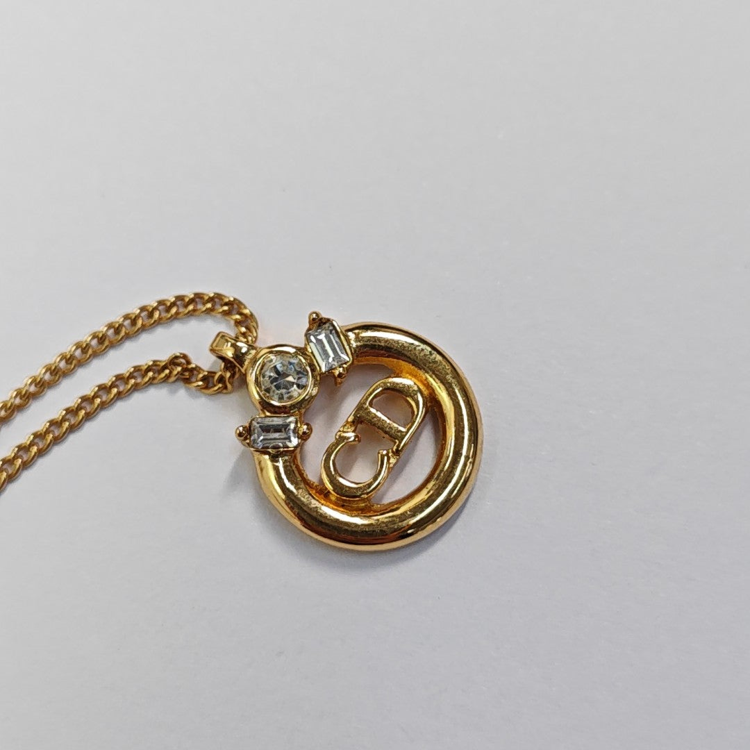 Petit CD Metal Gold Necklace