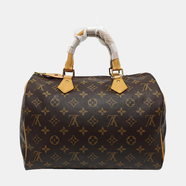SPEEDY 30 Monogram Coated Canvas Brown