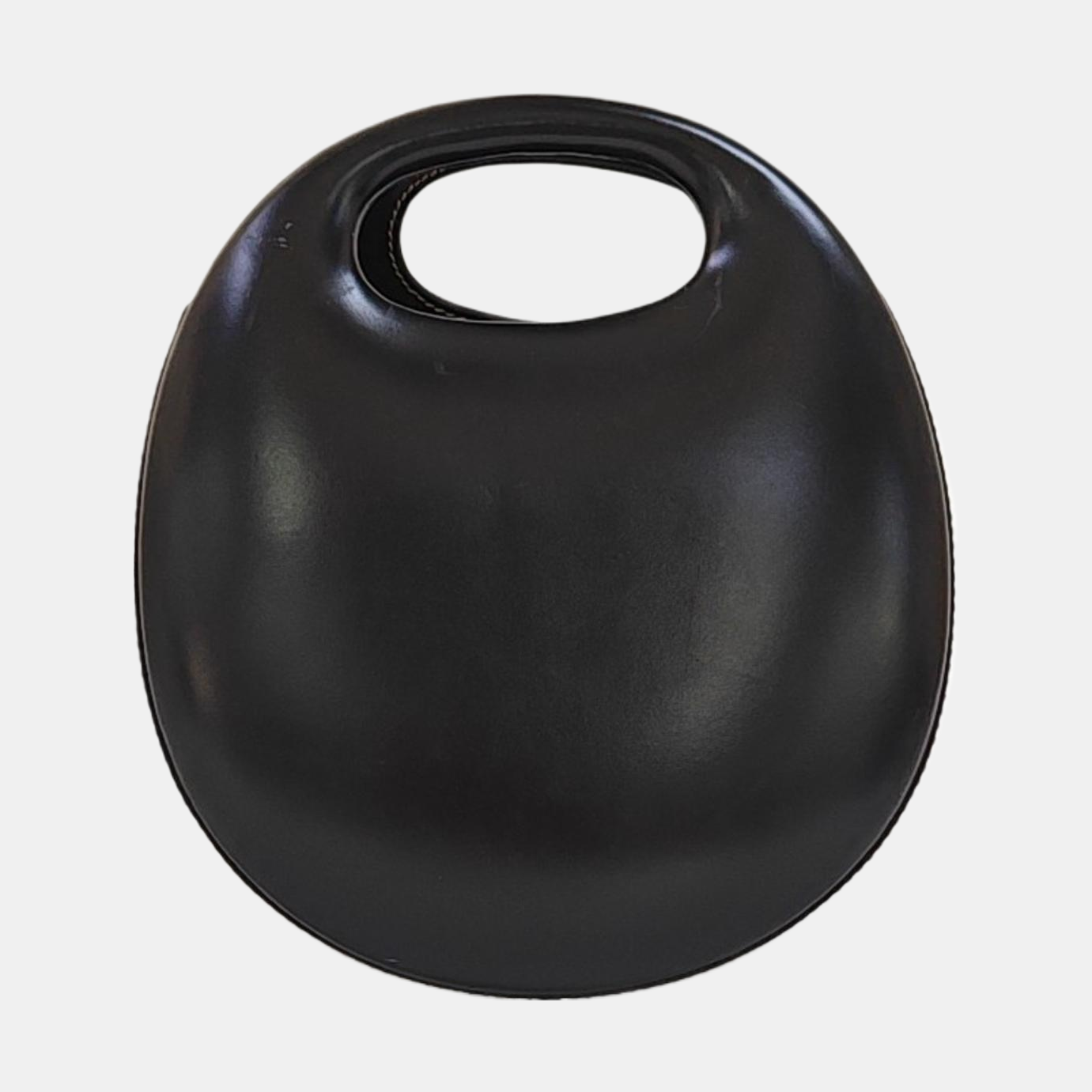 Calfskin Top Handle Bag Black