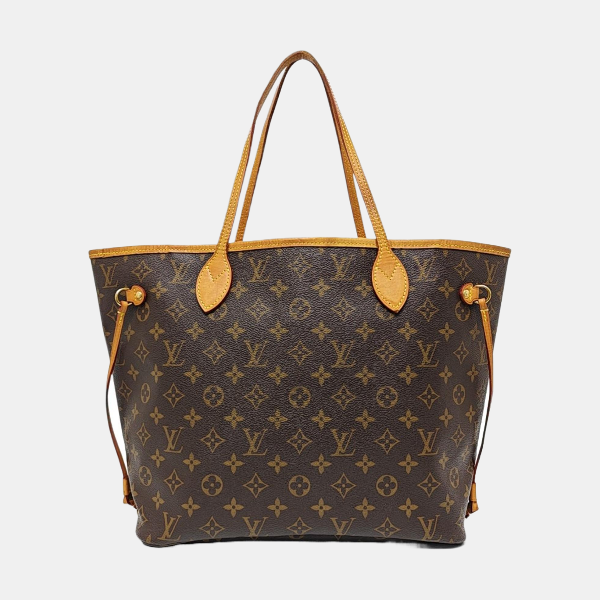 NEVERFULL MM Monogram Coated Canvas Brown