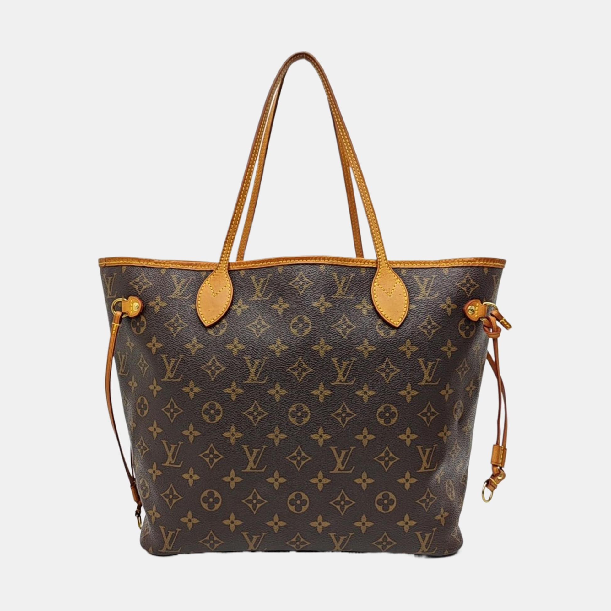 NEVERFULL MM Monogram Coated Canvas Brown