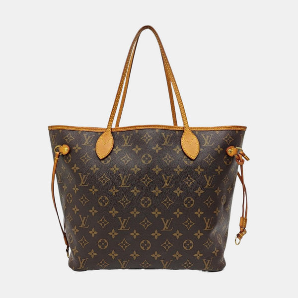 NEVERFULL MM Monogram Coated Canvas Brown