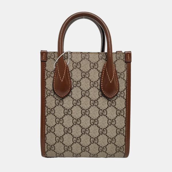 Retro Mini Monogram Coated Canvas Beige