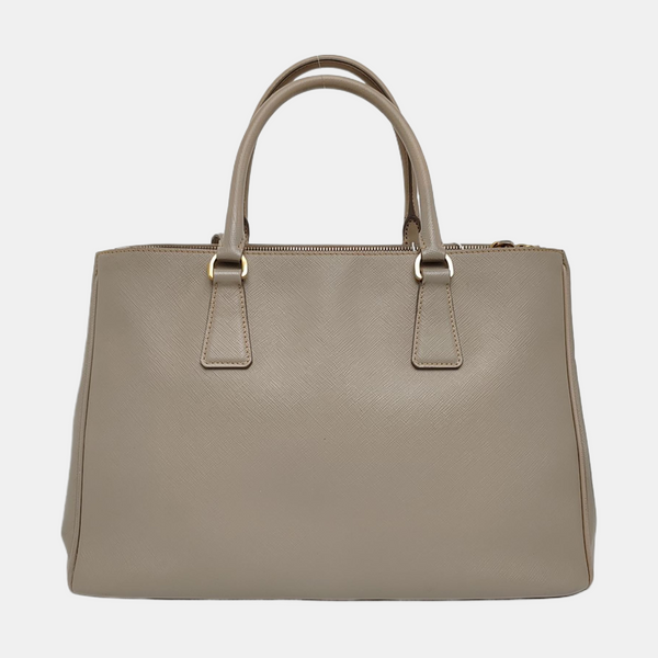 Galleria Large Saffiano Calfskin Gray