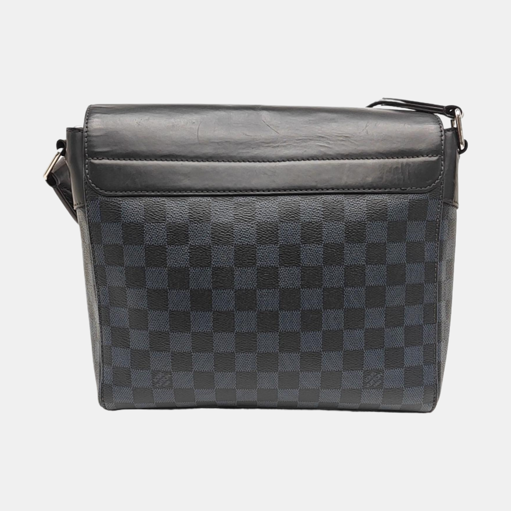 NEWPORT PM Damier Coated Canvas Blue