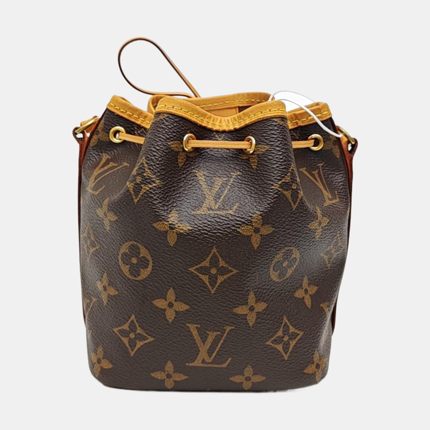 NÉONOÉ Nano Monogram Coated Canvas Brown