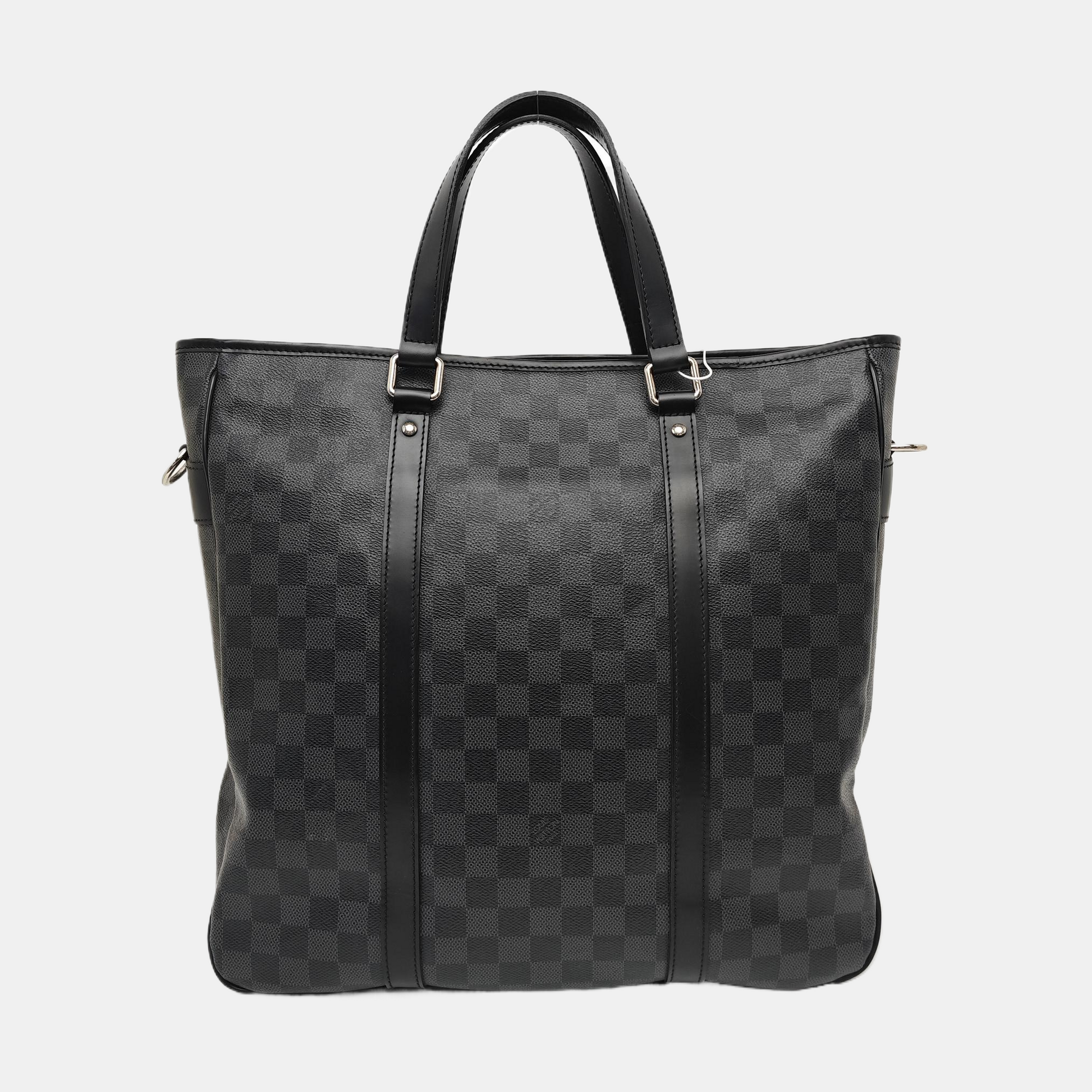 TADAO MM Damier Graphite Coated Canvas Gray