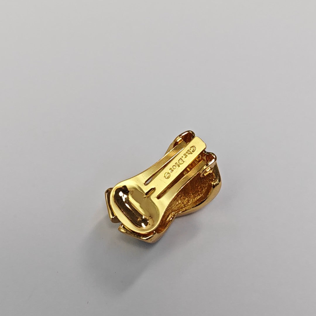 Metal Gold Clip On Earrings