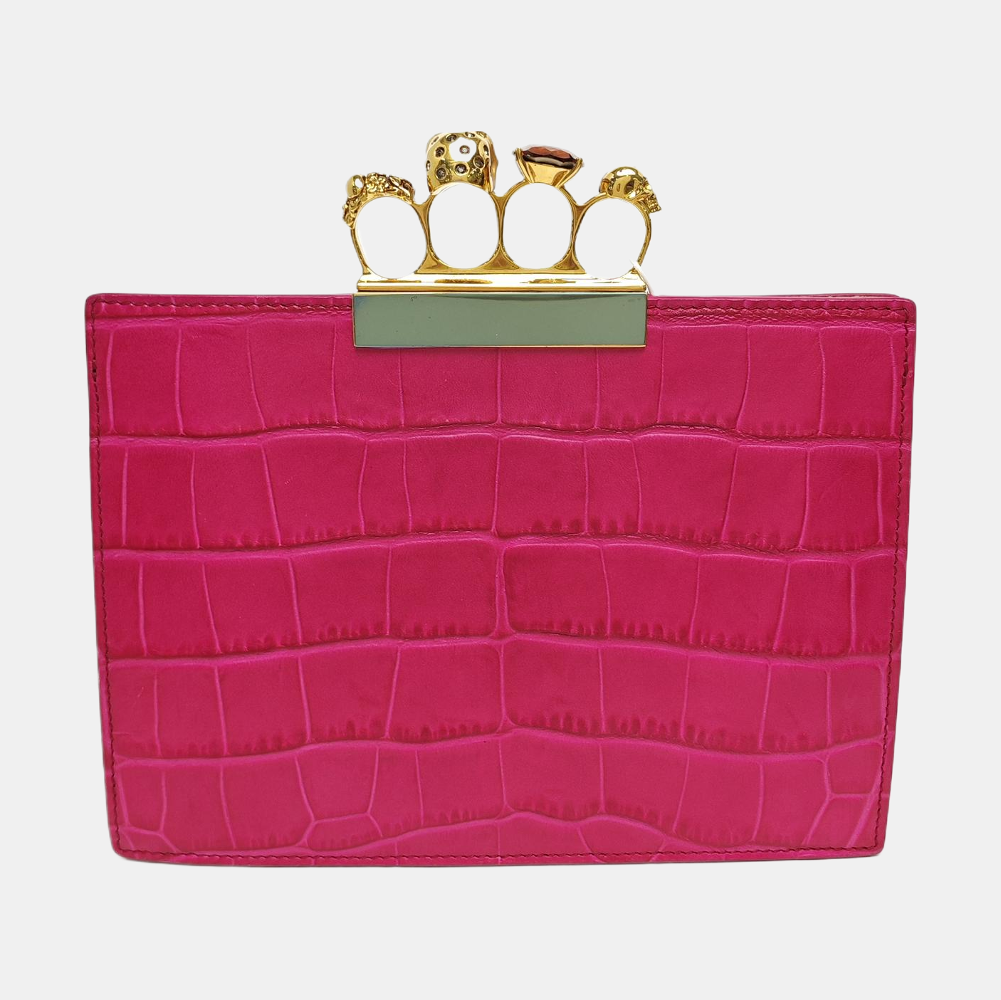Calfskin Clutch Red