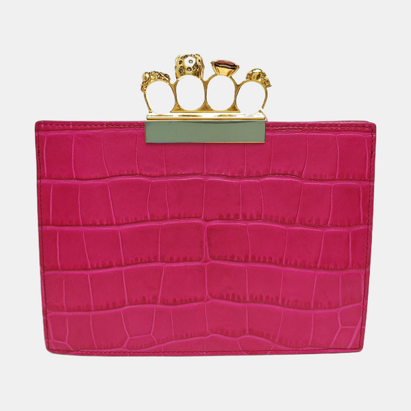 Calfskin Clutch Red