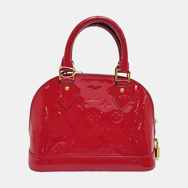 ALMA BB Monogram Patent Leather Red