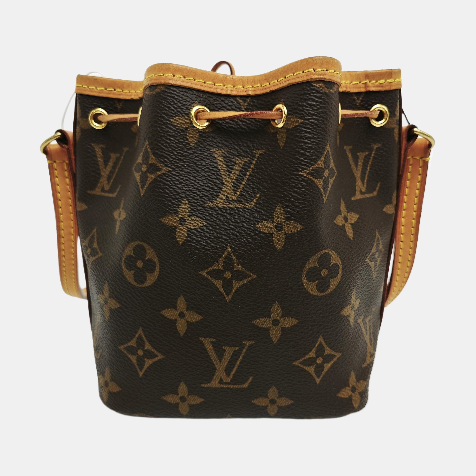 NÉONOÉ Nano Monogram Coated Canvas Brown