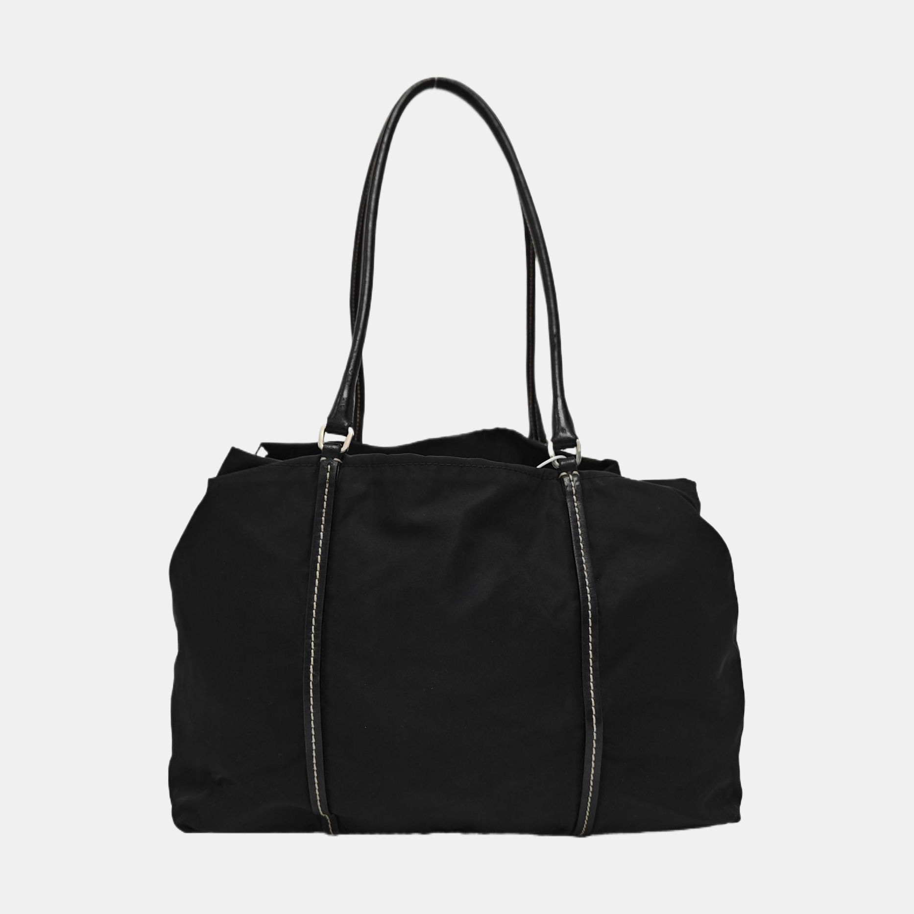 Nylon Shoulder Bag Black