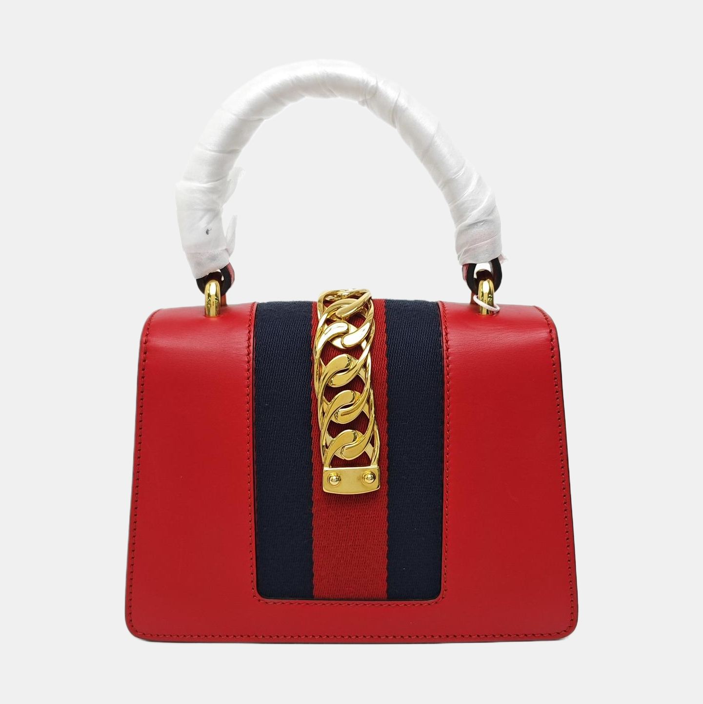 Sylvie Mini Calfskin Red