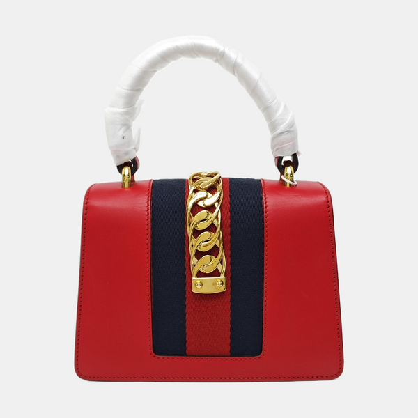 Sylvie Mini Calfskin Red
