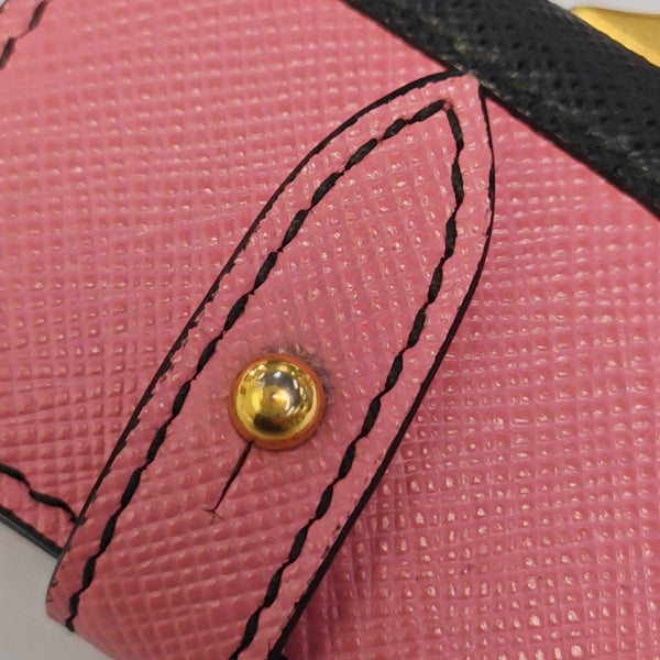 Leather Bag Charm Red