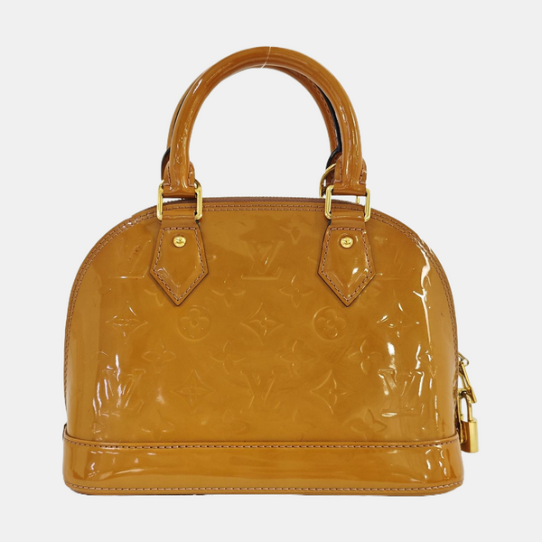 ALMA BB Monogram Patent Leather Yellow