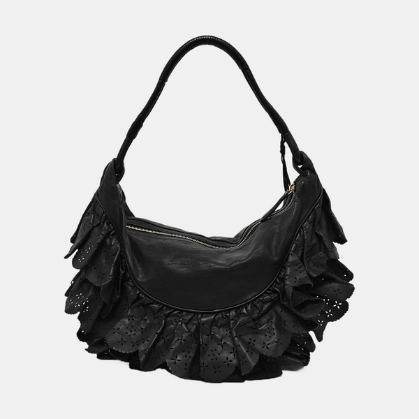 Calfskin Shoulder Bag Black