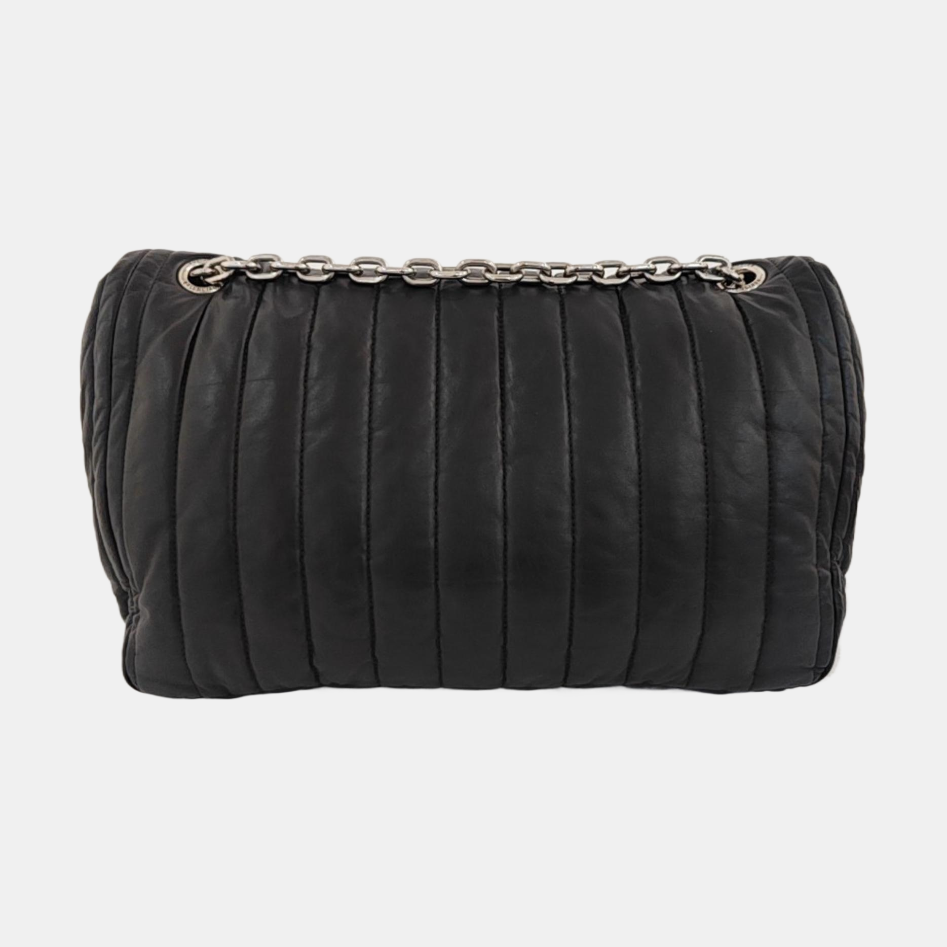 BB Quilted Calfskin Black