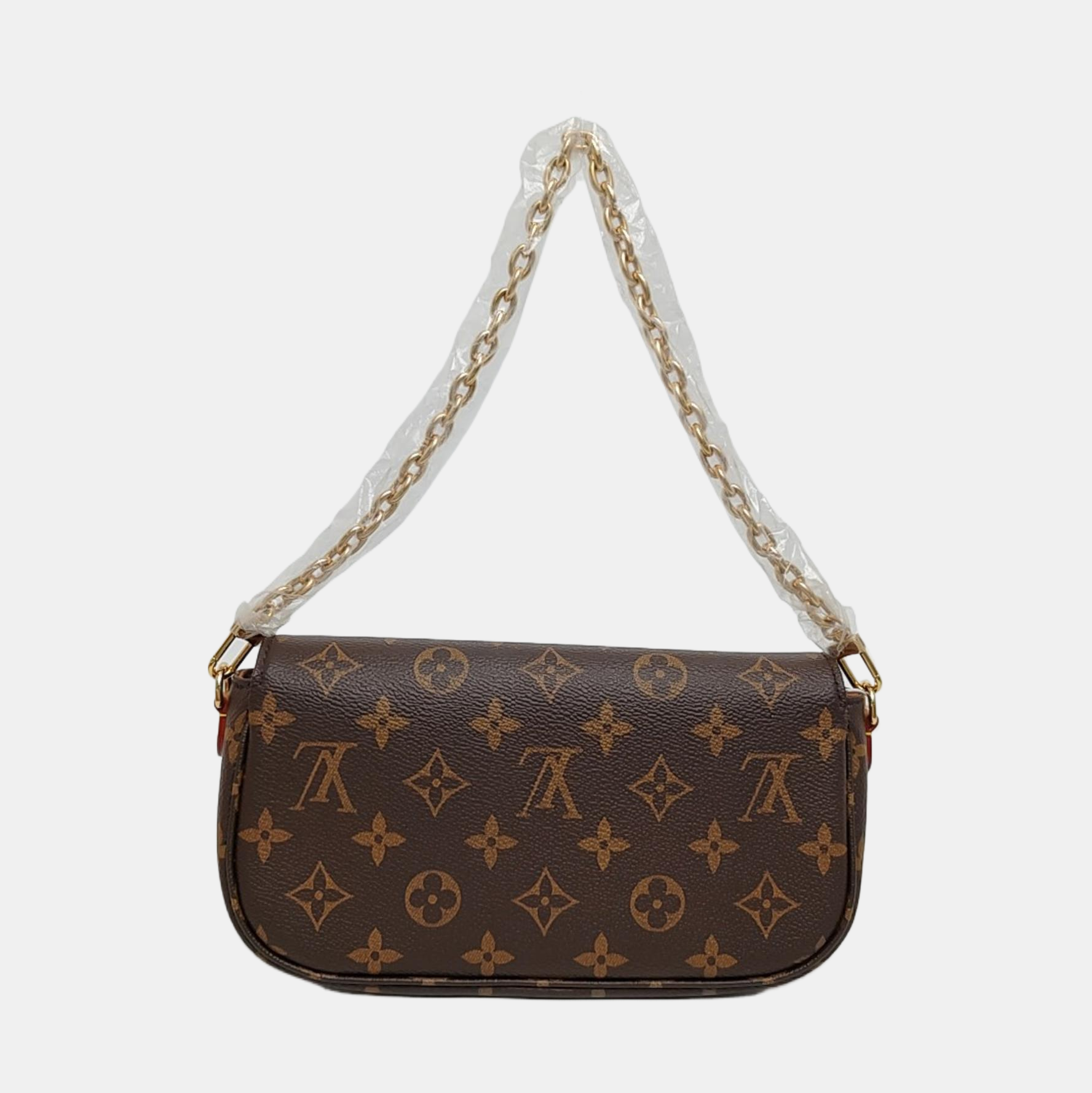 IVY Monogram Coated Canvas Brown
