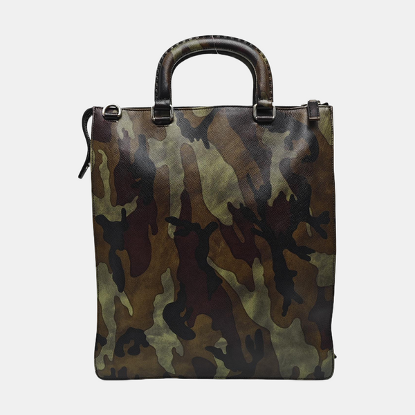 Saffiano Calfskin Tote Bag Green